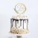 Vinisong Personalized Initial Letter B Golden Cake Topper - Rustic Wedding & Birthday Decoration - Buy Online on SooperMarket.com