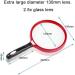  LOSCHEN 2.5x Handheld Reading Magnifier 130MM Large Magnifying Lens with Non-Slip Soft Handle Magnifying Glass Ideal for Reading/Exploring/Inspection/Maps/Hobbies and Crafts- For Kids/Adults/Elderly - Buy Online on SooperMarket.com