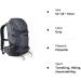 Unigear 22L Ski Backpack - Waterproof 900D Polyester, Ideal for Snowboard, Ski, Camping, Hiking - Gray - Buy Online on SooperMarket.com