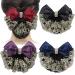2Pcs Professional Hair Bun Cover Net Snood with Lace Pearl Decoration - Black Hair Accessories for Women Nurses and Stewardesses - Buy Online on SooperMarket.com