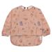 Yum Yum's Baby Bibs Silicone Bibs for Babies Baby Weaning Bib| Waterproof Bibs Long Sleeve Weaning Bib Baby Feeding Bibs Coverall Bibs for Baby Baby Bibs 6-12 Months Toddler Apron Pink Safari