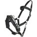 Horze Nylon Lunging Cavesson - Black Cob - Adjustable Training Headcollar - Buy Online on SooperMarket.com