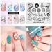Alexnailart Nail Stamping Printing Plate Template Image Plate Stamper Scraper Chinese traditional Mid-Autumn Festival Theme Moon cake Pattern Nail Art Decoration DIY Print Manicure Design FE012 - Buy Online on SooperMarket.com