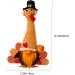 Alipis Dwarf Turkey Decor Ornament Thanksgiving Turkey Gnome Thanksgiving Stuffed Gnome Autumn Fireplace As Shown 1 35X6X5CM - Buy Online on SooperMarket.com