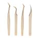8pcs Eyelash Extension Tweezers Set - Curved & Straight Stainless Steel Beauty Tools for Professional Eyelash Application - Buy Online on SooperMarket.com