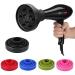 Folding Silicone Hairdryer Diffuser - Professional Salon Styling Tool with Universal Hood Cover (Black) - Buy Online on SooperMarket.com