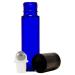 GreenHealth 10ml Glass Roll-On Bottles with Stainless Steel Roller (Pack of 6) + 5ml Peppermint Oil - Premium Quality for Essential Oils | International Shipping Available - Buy Online on SooperMarket.com