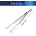 Stainless Steel Tweezers 140mm - Multi Purpose Straight Tweezer for Facial Ingrown Hairs, Splinter Remover, Plants - Bent Tip - 2pcs - Buy Online on SooperMarket.com