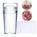 Nail Art Stamper French Nail Stamper Clear Silicone Stamping Jelly with Scraper Transparent Visible Body No Misplacement For DIY Nail Decor French Nail Manicure 1xNail Stamper Set