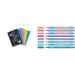 Oxford Touch Collegeblock B5 checked edge left 80 sheets sorted 5 pieces & Schneider 152289 slider edge pastel xb ballpoint pen (three-cante pencils with line XB) 8 Sorted bundle with ballpoint pen
