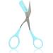 Nylea Eyebrow Trimmer with Razors, Eyebrow Scissors Comb for Women and Men, All-in-One Shaper Epilator Hair Remover, Multipurpose Exfoliating Dermaplaning Tool Razors Set-1 Pack