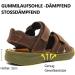Ziitop Men's Leather Sandals - Slip-Resistant Outdoor Beach & Trekking Shoes - Adjustable Velcro - Size 46 EU - Dark Brown - Buy Online on SooperMarket.com
