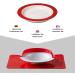 Ornamine Tilt-Trick Plate 20 cm Green | Anti-Slip Melamine Eating Aid | Special Design for Independent Food Use - Buy Online on SooperMarket.com