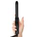 Dual Voltage Mini Curling Iron with 3/4 Inch Barrel Keratin & Argan Oil Infused Adjustable Temperature and Travel Storage Bag 3/4Inch Black