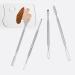 EXCEART 4Pcs Stainless Steel Makeup Spatula Tool Set for Cosmetics Mixing - Buy Online on SooperMarket.com