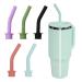 IFORYONLIFE 5 Pack Silicone Press in Straw for Stanley 40oz Tumbler Accessories Replacement Straw Bite Valve for Stanley Cup