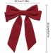 Velvet Hair Bow Clips Large Satin Ribbon Bow Hairpins Bow Hair Barrette for Party Hair Accessories Black Bow Hair Clips Velvet Hair Bow Clips Satin Ribbon Bow Hairpins Red - Buy Online on SooperMarket.com