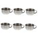 Beavorty 6 Pcs Shaving Soap Bowl Foam Bowl Travel Cosmetic Stainless Steel