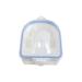 Harilla Professional Nail Soaking Bowl Nail Art Tool Thickened Double Layer Gel Nail Polish Remover Bowl for Nails Spa Blue