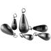 Lmab tungsten Fastach fishing weight lead -free for Shallow Rig & Jika Rig for hanging with clip Weight set coated for barge pikepelge and pikeperch 5.3 g
