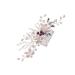 WOFASHPURET 1pc braided flower comb hair accessories hair barrettes for women Headpieces for Brides Hair Side Combs flower hair clips for women white wire modeling banquet hair comb