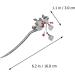 STOBOK 1pc Leaf Flower Metal Hair Stick Vintage Hair Forks Vintage Hair Accessories Vintage Hair Chopstick Chignon Pin Japanese Hair Accessories Hair Cape China Agate Women's Alloy - Buy Online on SooperMarket.com