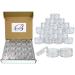 Beauticom 10g/10ml (0.35 Fl Oz) Round Clear Jars with Round Top Lids for Creams, Lotions, Make Up, Powders, Glitters, and more... (Color: Clear Lid, Quantity: 40 Pieces) Clear Lid (40 Jars)