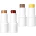 Beavorty 3 Sets Contour Stick Contour Wand Stick Facial Kit Cream Neopentyl Di(ethylhexanoate) Ester - Buy Online on SooperMarket.com