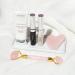 CHADO Roller & Gua Sha Set - Genuine Rose Quartz Facial Tools for Radiant Skin Drain & Sculpt | International Shipping Available - Buy Online on SooperMarket.com
