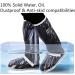 Waterproof Reusable Rain Boot Overshoes | Anti-Snow Shoe Covers for Men & Women | Black X-Large - Buy Online on SooperMarket.com