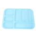 HUSHUI Oral Instrument Tray Divided Separate Instrument Holder Plastic Healifty Oral Compartment Tray Blue