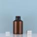 Tianzd 3-Pack 50ml Brown Plastic Bottles with Silver Caps & Orifice Reducer | Essential Oil & Makeup Containers | International Shipping Available - Buy Online on SooperMarket.com