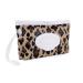 Itzy Ritzy Reusable Wipe Pouch - Leopard Print | Holds Up to 30 Wet Wipes | Silicone Wristlet Strap Included - Buy Online on SooperMarket.com