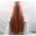 BGHJUE African Wig Pink Straight Hair Hair Synthetic Lace Front Wigs For Black Women Soft Hair Heat Resistant Hair