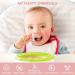 Vicloon Baby Fork and Spoon Set - 2 Pcs Infant Silicone Training Utensils for Baby Led Weaning - Self Feeding Learning Spoons - Pink - Buy Online on SooperMarket.com
