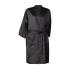 mollensiuer 1 Piece Black Salon Robes Smock for Clients Hair Salon Client Gown Cape Hair Cutting Smock for Clients Kimono Style