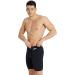 Arena Men's Swim Jammer - Solid Black & White Team Swim Trunks | International Shipping Available - Buy Online on SooperMarket.com
