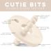 Ryan and Rose Cutie Bit Teether - Ivory | Top-Quality Teething Relief - Buy Online on SooperMarket.com