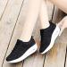 Sistke Women's Outdoor Sneakers - Lightweight Breathable Plateau Sports Shoes - Mesh Running & Street Shoes in Black (Size 36 EU) - Buy Online on SooperMarket.com