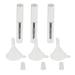 3 Pieecs 4 ml Empty Mascara Tube w/Eyelash Wand Brush Rubber Inserts and Funnels Set for DIY Mascara Refillable Containers for Travel - Clear as described