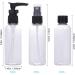 Buy Lufevrm Travel Bottle Set - 4 Leakproof Refillable Spray & Pump Bottles - 80ml for Shampoo & Perfume with Transparent Carrier Pocket - International Shipping Available - Buy Online on SooperMarket.com