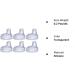Nuby 6 Pack Replacement Silicone Spouts for No Spill Easy Grip Cup 6 Count - Best Pricing + Free Shipping - Buy Online on SooperMarket.com