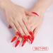 Dajidafu 1 Set False Nails Long Press Nail Tips Full Cover Artificial Fingernails Nail Art Simple Style for Women Girls Beginners SM17P63 Red - Buy Online on SooperMarket.com