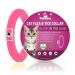 1 Pack Natural Protection Repellent Collar for Cats Cat Repellent Treatment Adjustable Cat Repellent Collars Water Resistant Repellent Collar for Cats Pink
