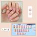 Spactz 1 Set Through Wearable Nail Wearable Press on Nails Full Cover Nail Tips Short Colourful - Buy Online on SooperMarket.com