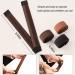 3-Piece Women's Hair Bun Maker Set - Ballerina Bun Shaper for Kids - French Donut Hair Fold Wrap Snap - (Light Brown, Brown, Black) - Buy Online on SooperMarket.com