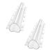 Kisangel 2pcs Vegetable Shaping Plant Vegetables Cake Molds Fruit Molds Ice Cubes As Shown 20x4cm