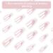 Ruarby 24x/Box Full Cover False Nails French Tip False Nails White French Press On Nails Artificial Nails Manicures Supplies - Buy Online on SooperMarket.com