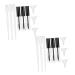 CANIGHT 2 Sets Mascara Tube Eyelash Wand Tube Eye Gloss Tube Empty Eyeliner Tubes Clear Bottle Plastic