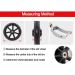 Wheelchair Front Wheel 8Inch Wheelchair Front Wheel(1 Pair) Solid Replacement Wheels for Wheelchair Rollators Walk 5/16"(8 Mm) Bearing/Gray(Black) - Buy Online on SooperMarket.com